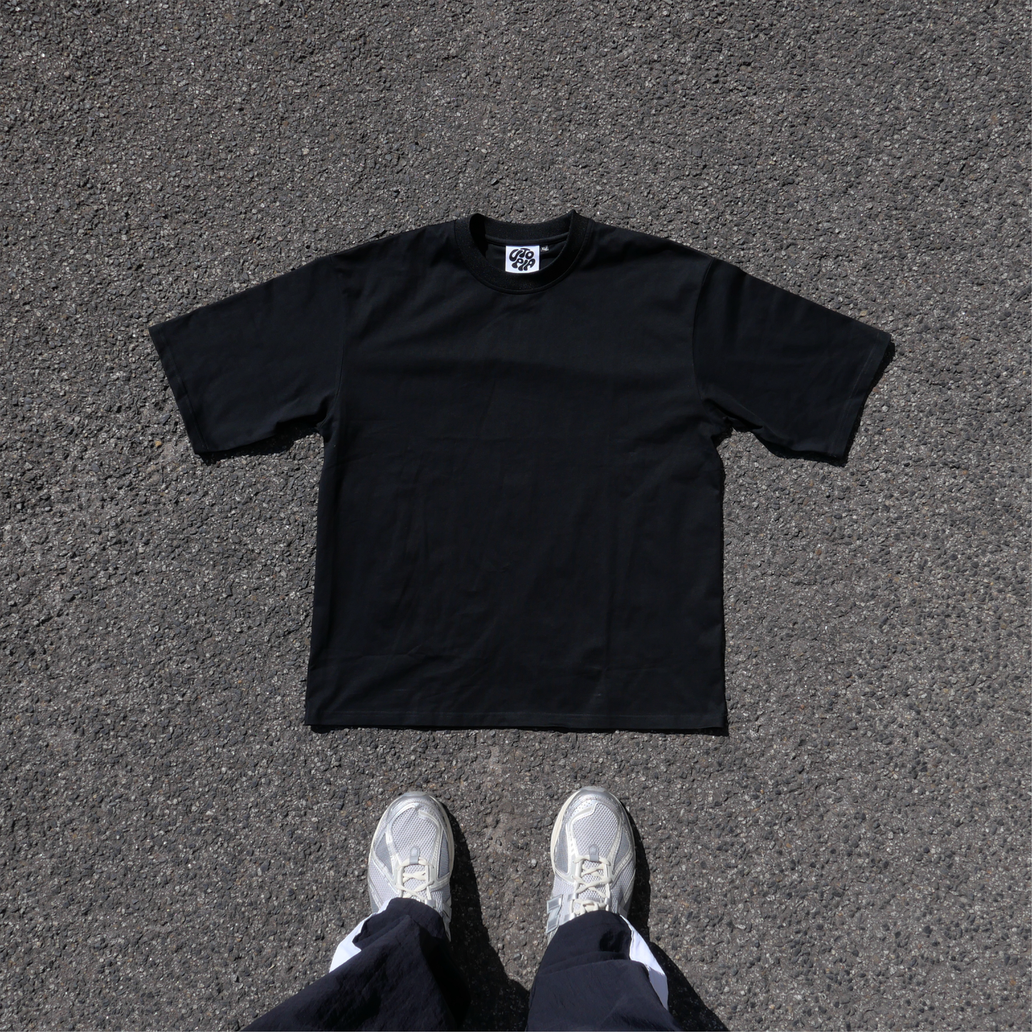 Oversized Staple Tee - Black